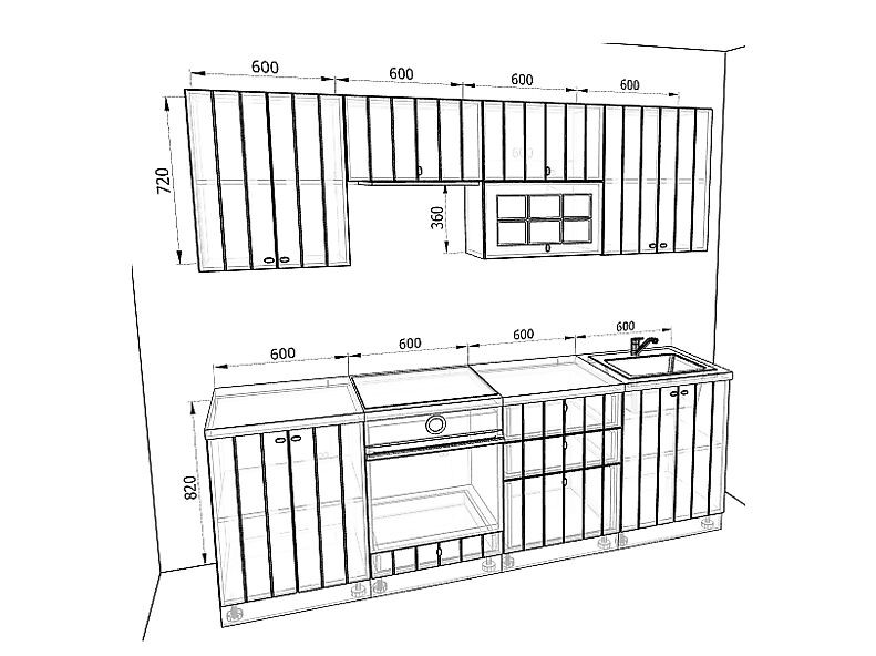 Кухня Прованс 2,4 метра Кухня Прованс 2,4 метра