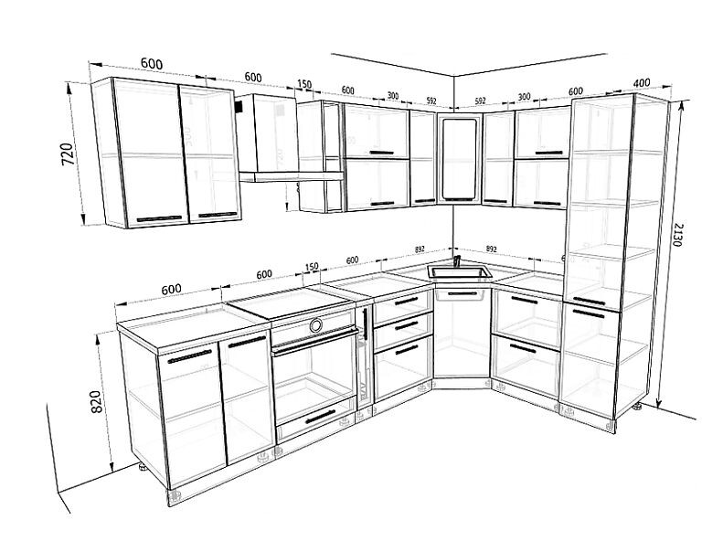 Кухня Валерия-М 2,9 метра Кухня Валерия-М 2,9 метра