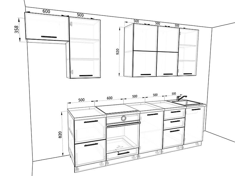 Кухня Валерия-М 3,2 метра Кухня Валерия-М 3,2 метра