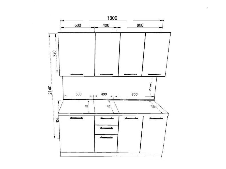 Кухня Шанталь 1,8 метра Кухня Шанталь 1,8 метра