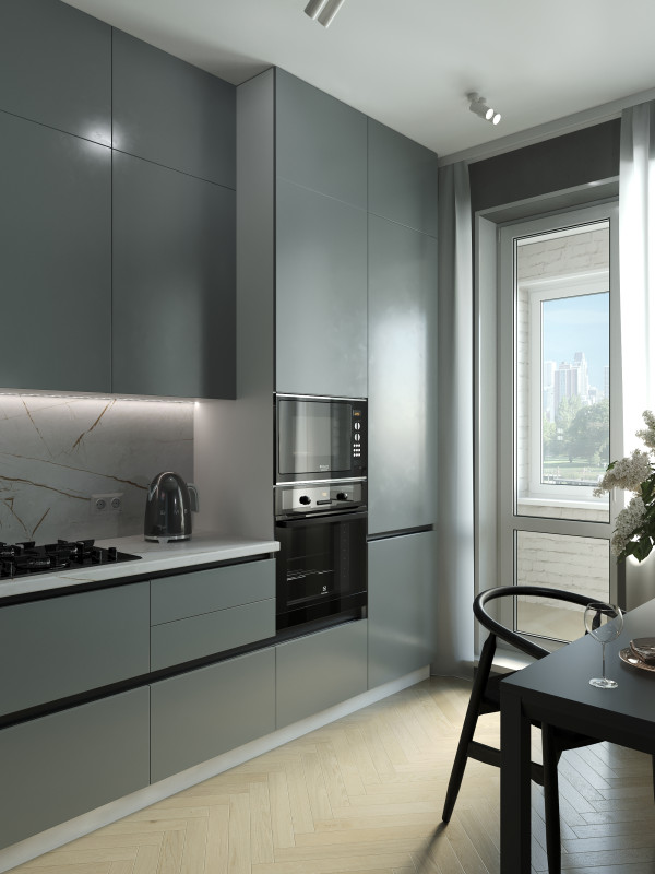 Кухня Идеалиста Royal - длина 3,5 м, ширина 1,8 м