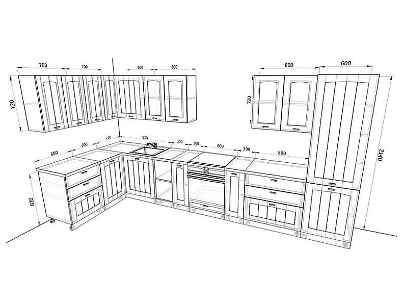 Кухня Мишель 4,0 метра Кухня Мишель 4,0 метра