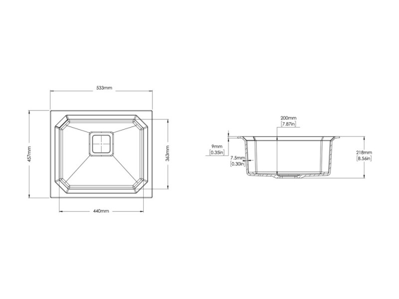 Мойка Longran Octagon OCG530.457 Мойка Longran Octagon OCG530.457
