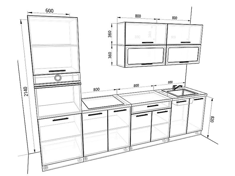 Кухня Шанталь 3,0 метра Кухня Шанталь 3,0 метра