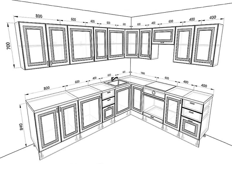 Кухня Ева — длина 3 м ширина 2,4 м Кухня Ева — длина 3 м ширина 2,4 м