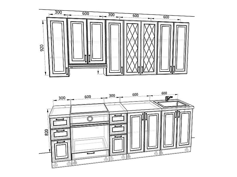 Кухня Ницца 2,4 метра Кухня Ницца 2,4 метра
