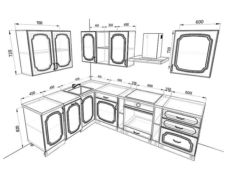 Кухня Базис-Классика 2,8 метра Кухня Базис-Классика 2,8 метра