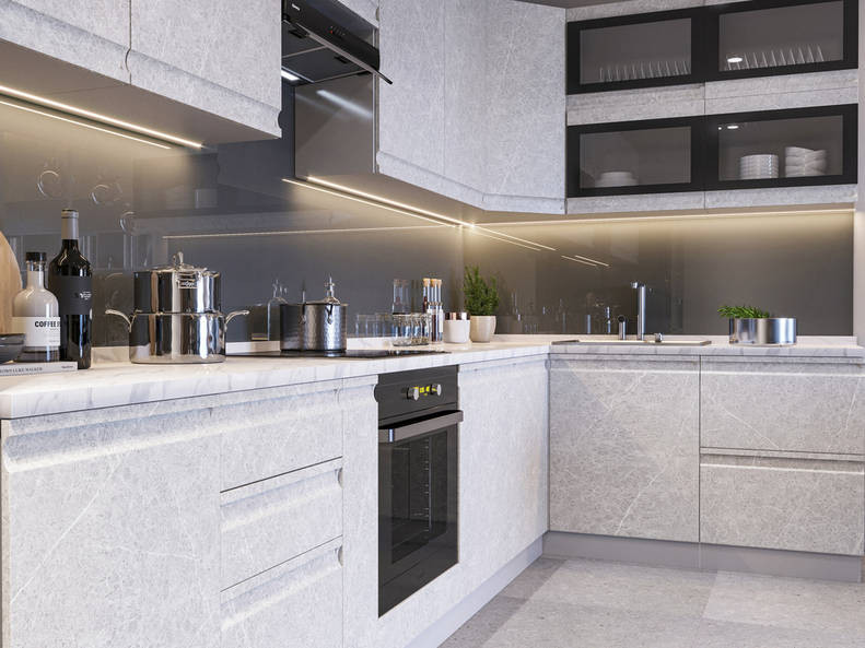 Кухня Скала — длина 3,3 м ширина 2,2 м