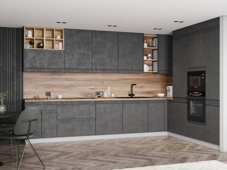 Кухня Скала — длина 3,7 м ширина 2,6 м