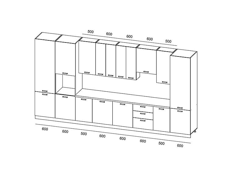 Кухня Грейс — длина 4,6 м Кухня Грейс — длина 4,6 м