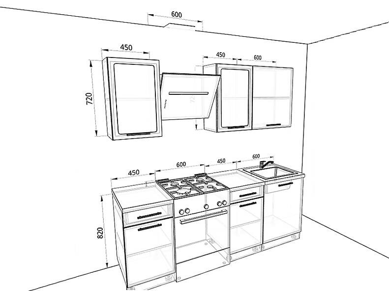Кухня Базис 2,1 метра Кухня Базис 2,1 метра