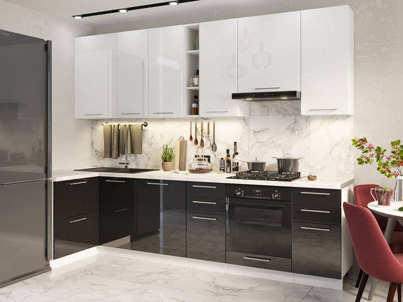 Кухня София — длина 3 м ширина 1,2 м