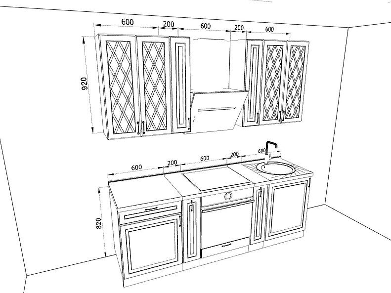 Кухня Ницца — длина 2,2 м