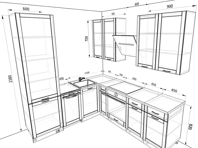 Кухня Базис Nicole — длина 2,4 м ширина 2,2 м Кухня Базис Nicole — длина 2,4 м ширина 2,2 м