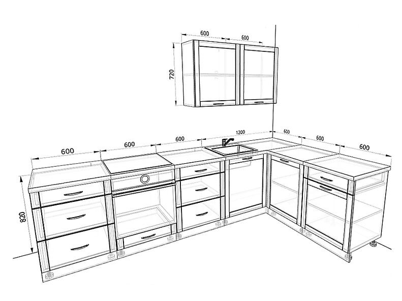 Кухня Базис Nicole — длина 3 м ширина 1,8 м Кухня Базис Nicole — длина 3 м ширина 1,8 м