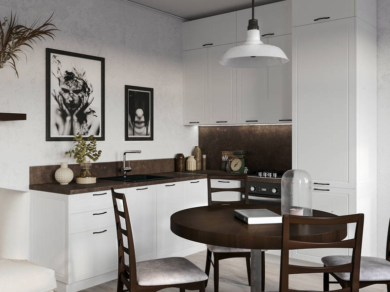 Кухня Моцарт — длина 2,4 м ширина 2,2 м