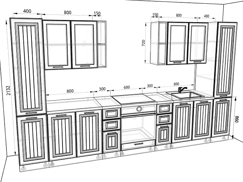 Кухня Прага 3,6 метра Кухня Прага 3,6 метра