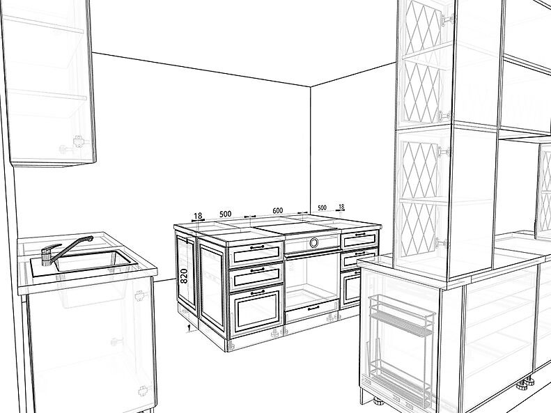 Кухня Ницца 2,0 метра Кухня Ницца 2,0 метра