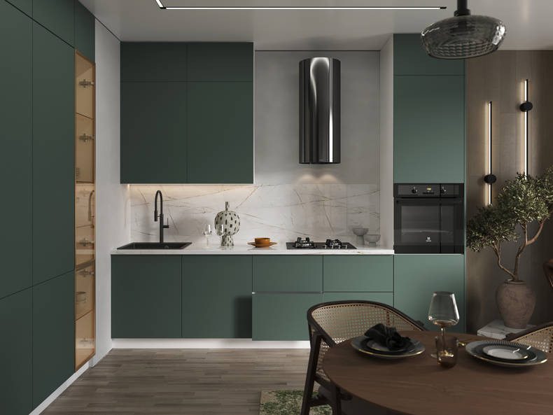 Кухня Эстетик — длина 3 м ширина 1,4 м