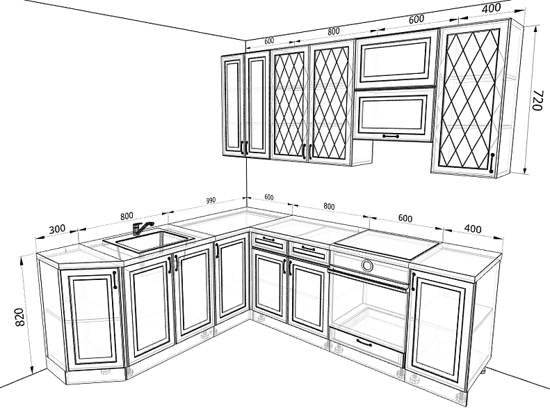 Кухня Ницца 2,3 метра Кухня Ницца 2,3 метра