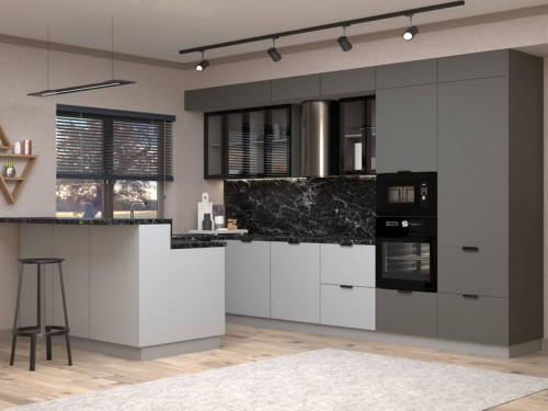 Модульная кухня Марсель — длина 3,6 м, ширина 2,2 м