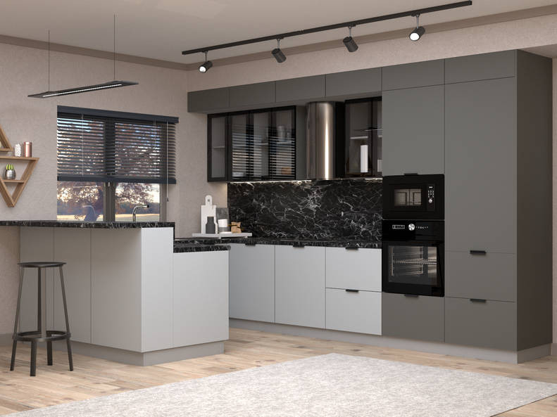 Модульная кухня Марсель — длина 3,6 м, ширина 2,2 м