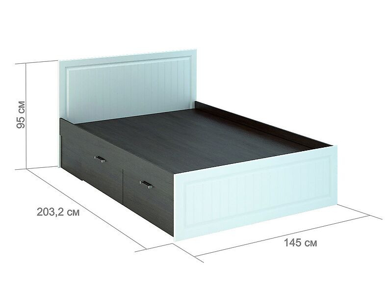 КР-902 (кровать с ящиками) Прага 145 см КР-902 (кровать с ящиками) Прага 145 см