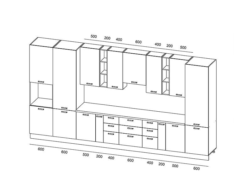 Кухня Грейс — длина 4,6 м Кухня Грейс — длина 4,6 м