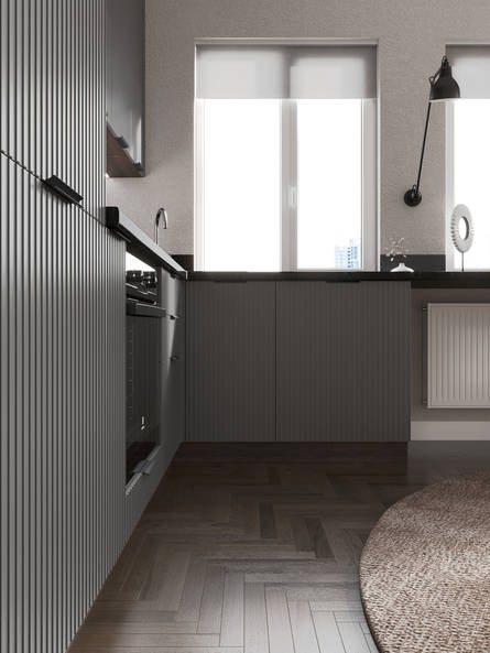 Модульная кухня Сиэль Royal — длина 2,6 м, ширина 2,4 м