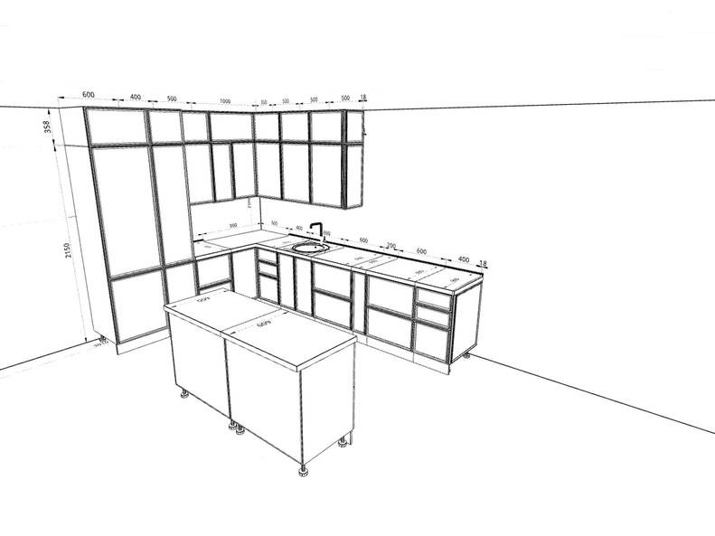 Кухня Беверли Royal — длина 3,4 м ширина 2,5 м Кухня Беверли Royal — длина 3,4 м ширина 2,5 м