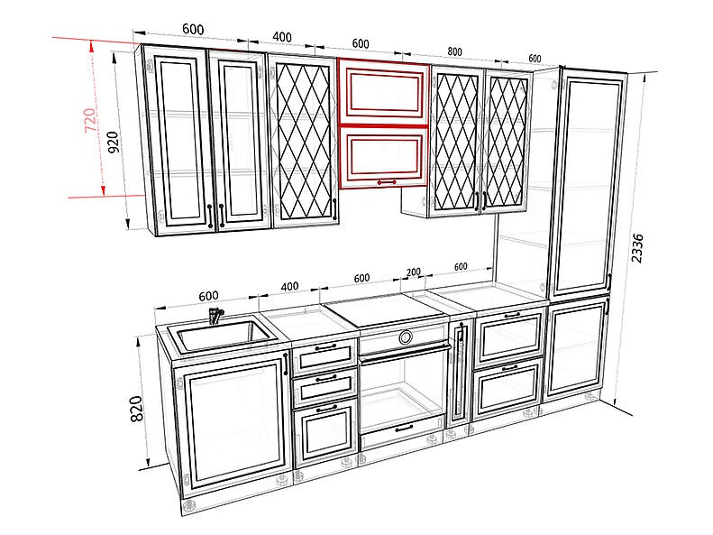 Кухня Ницца 3,0 метра Кухня Ницца 3,0 метра