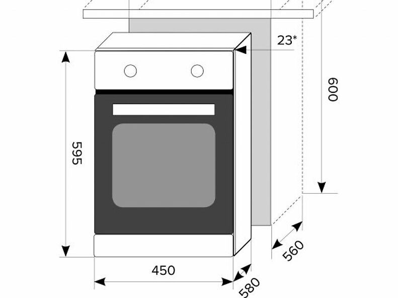 Духовой шкаф EDM 4570 WH