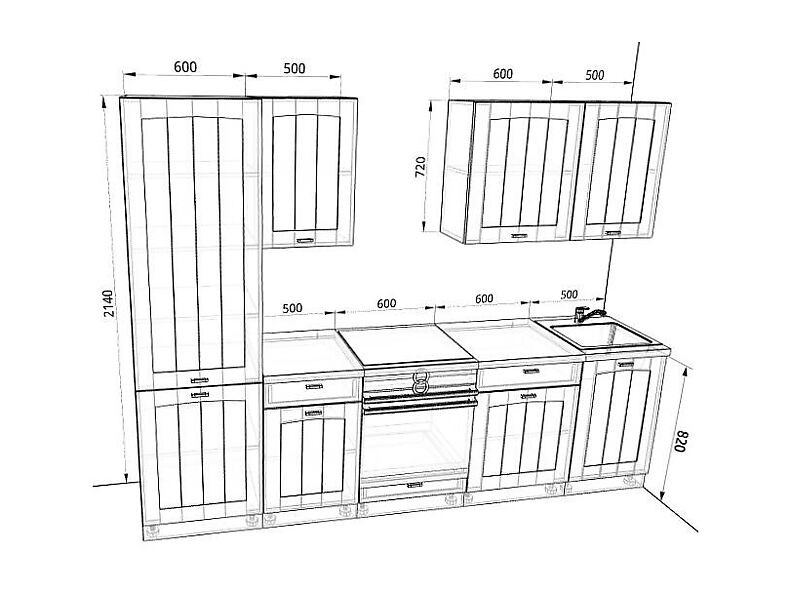 Кухня Мишель 2,8 метра Кухня Мишель 2,8 метра
