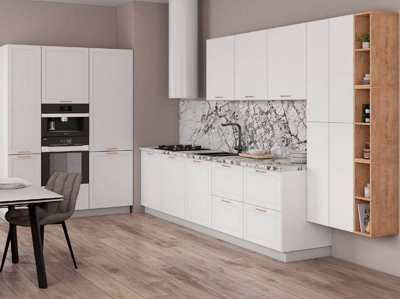 Кухня Квадро — длина 3,8 м ширина 1,6 м