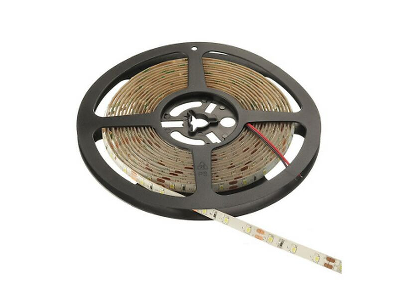 Лента 60 диодов/п.м. 2835 теплый белый 12V, 4,8w/м, L-5м