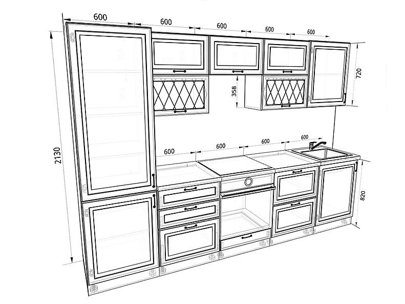 Кухня Ницца — длина 3 м Кухня Ницца — длина 3 м