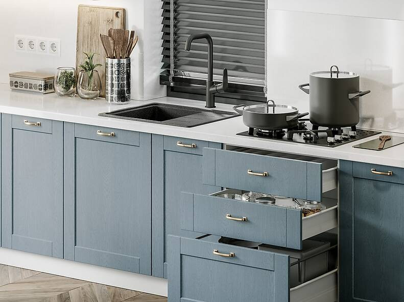 Кухня Базис Nicole-Wood — длина 3,3 м Кухня Базис Nicole-Wood — длина 3,3 м