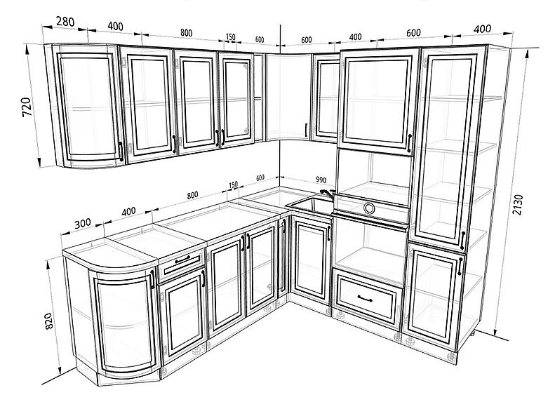 Кухня Ницца 2,3 метра