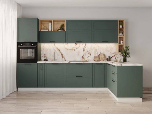 Кухня Перо — длина 3,4 м ширина 1,8 м