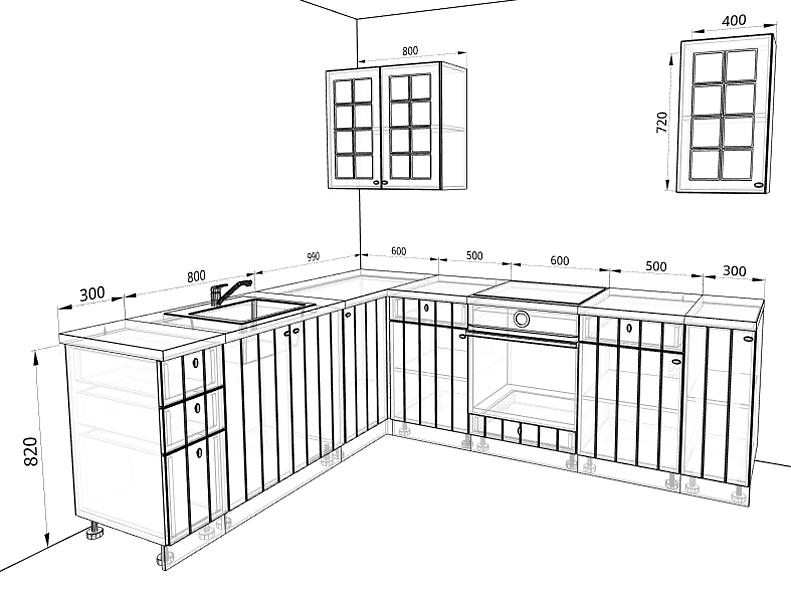 Кухня Прованс 2,5 метра Кухня Прованс 2,5 метра