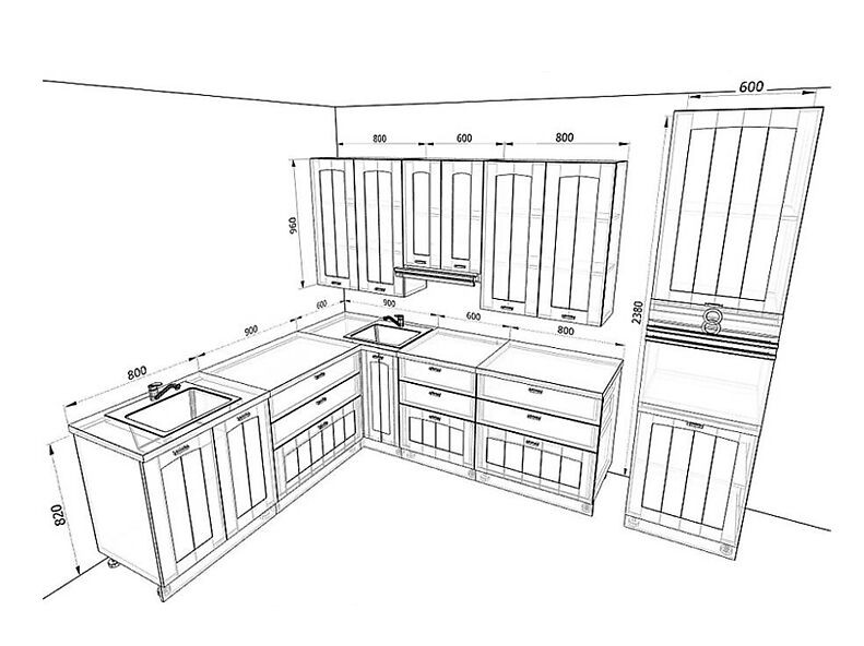 Кухня Мишель — длина 2,9 м ширина 2,3 м Кухня Мишель — длина 2,9 м ширина 2,3 м
