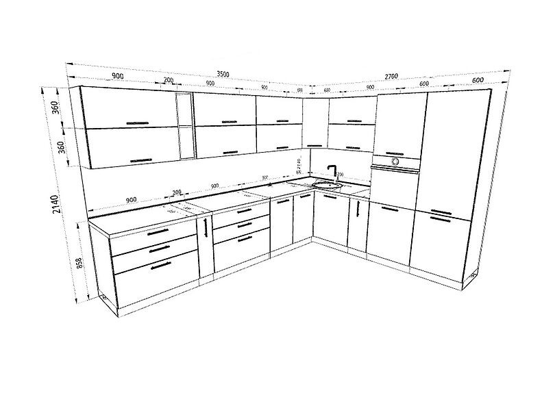 Кухня Шанталь 3,5 метра Кухня Шанталь 3,5 метра