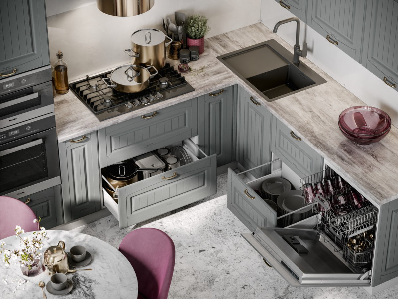 Кухня Кантри Прованс - длина 3,2 м, ширина 2 м Кухня Кантри Прованс - длина 3,2 м, ширина 2 м