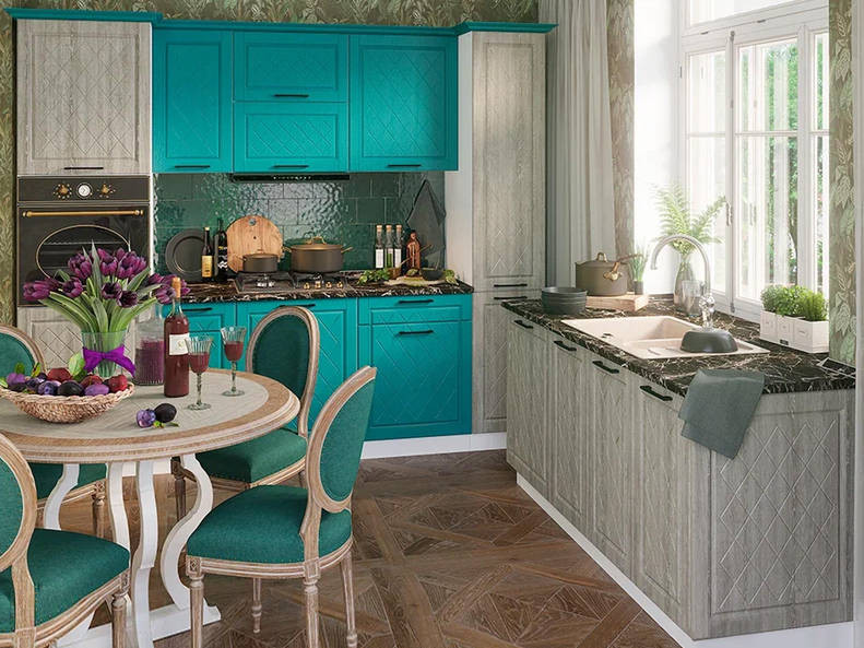 Модульная кухня Барселона — длина 2,6 м ширина 1,8 м