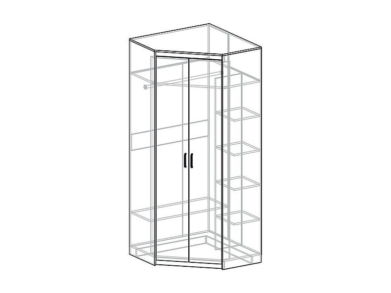 Шкаф напольный Прага (ММ) 91 см