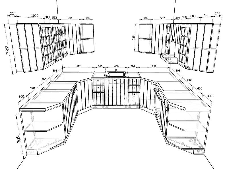 Кухня Прованс 3,0 метра Кухня Прованс 3,0 метра