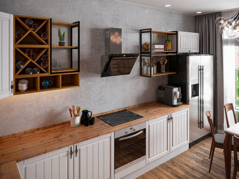 Кухня Империя — длина 4 м ширина 2,4 м